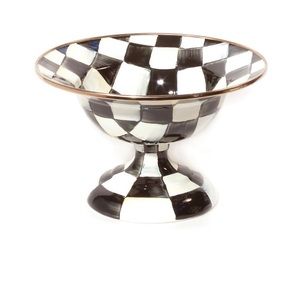 Mackenzie Child Courtly Check Enamel Compote